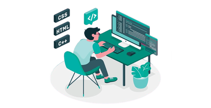 Front End Developer Illustration